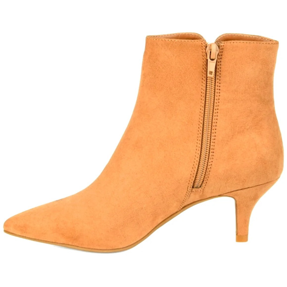 Journey & Crew Women's Tru Comfort Foam "Pointed Low Heel Bootie Size 8 Tan - Picture 4 of 4